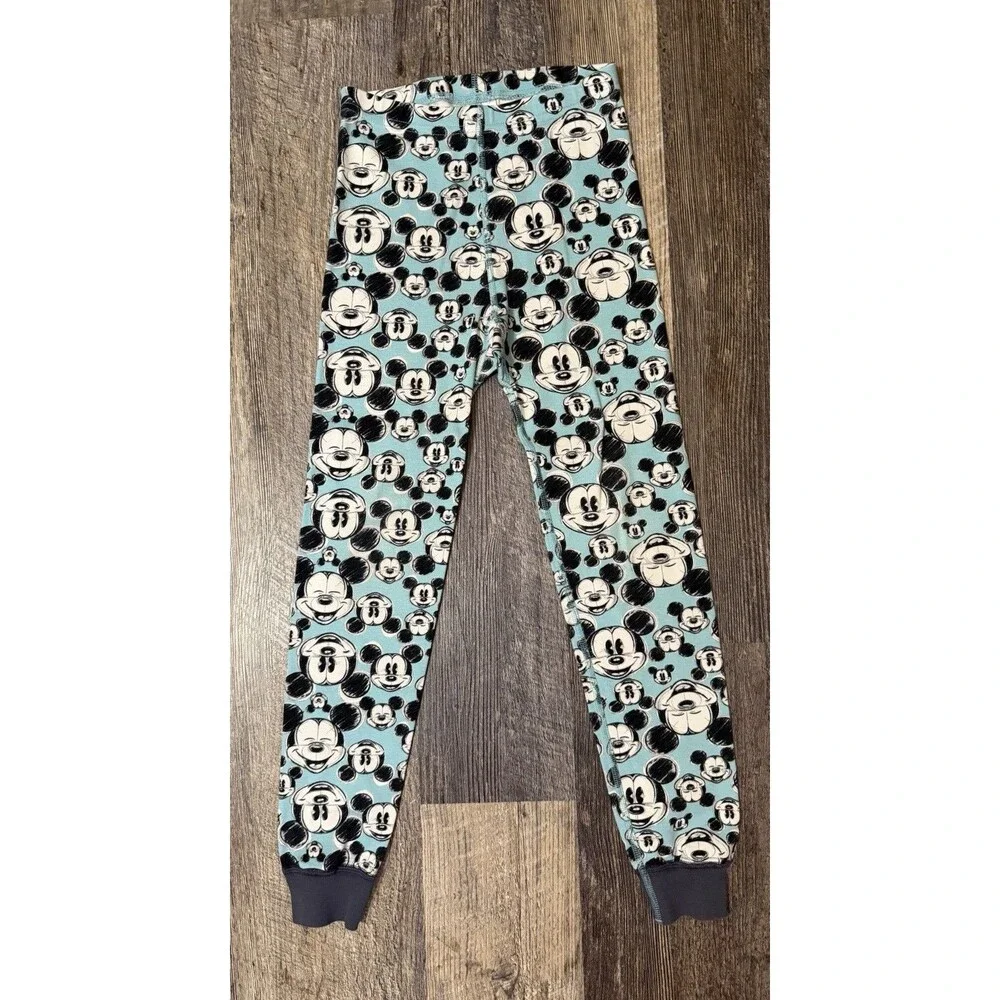 Hanna Andersson Mickey Mouse Pajama Set Kids Size 8 Disney Organic Cotton PJs